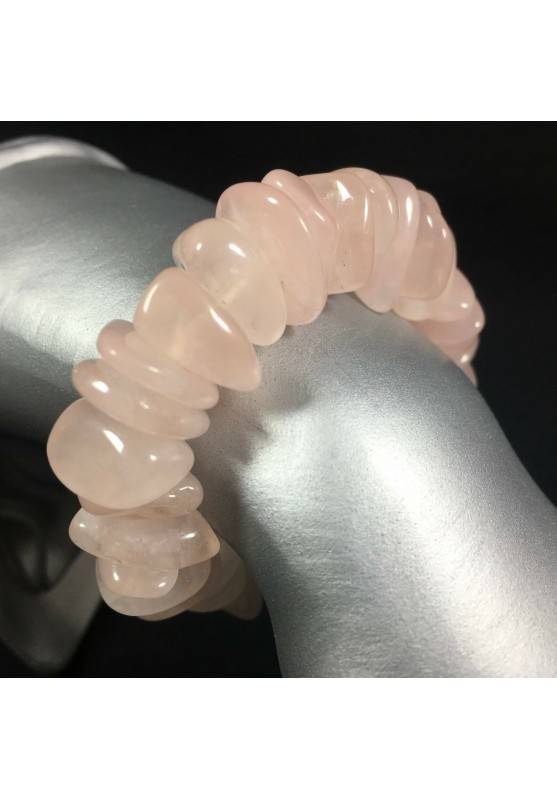 Bracciale QUARZO ROSA Braccialetto Cristalloterapia Bilancia Toro Capricorno A+